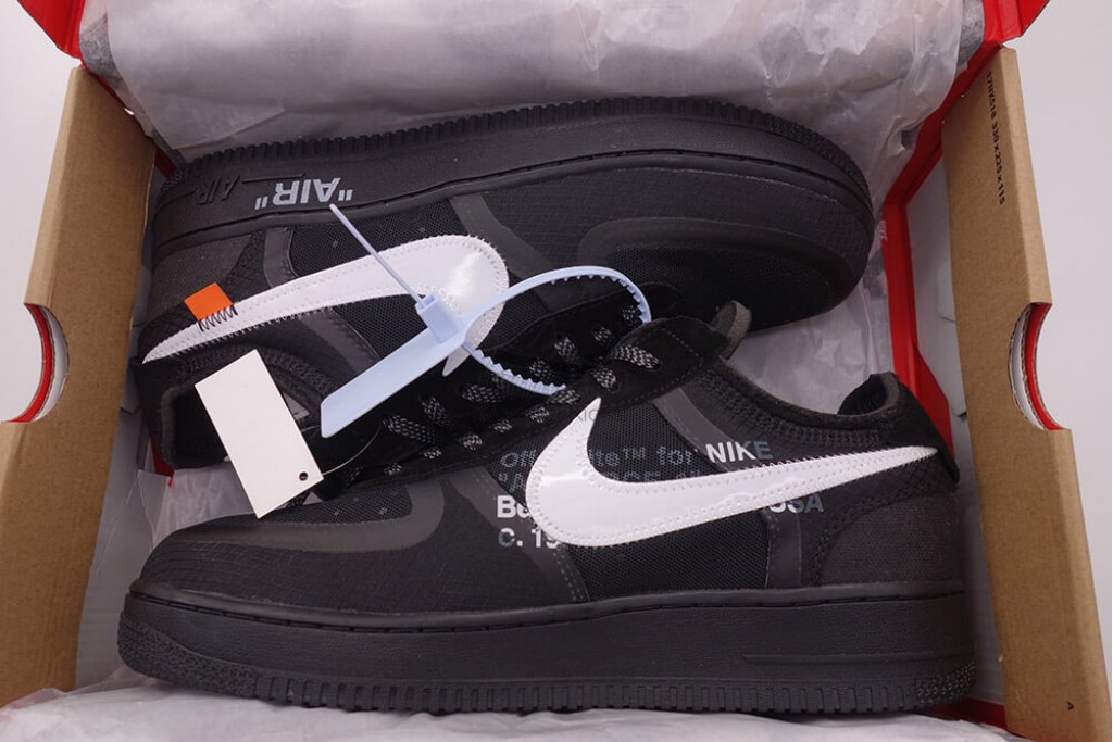 air force 1 low off-white black white