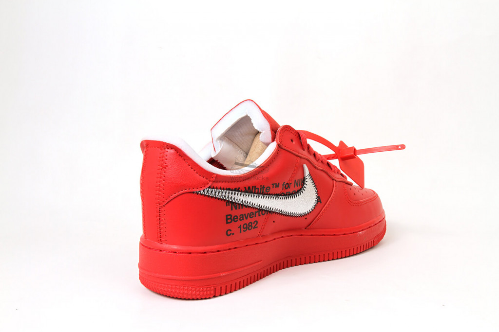 air force 1 low off white red