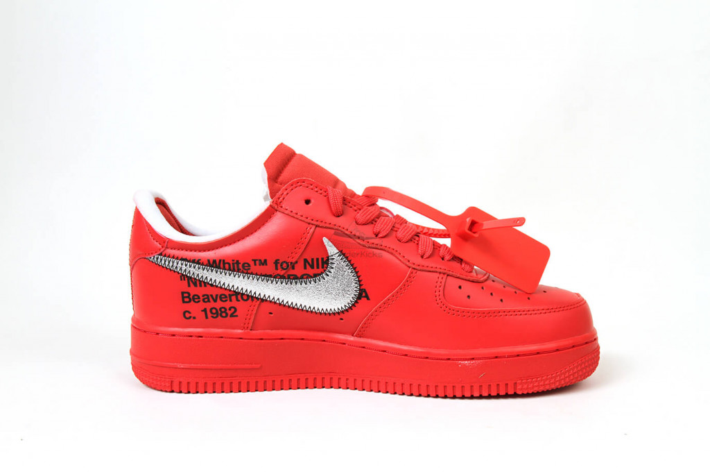 air force 1 low off white red