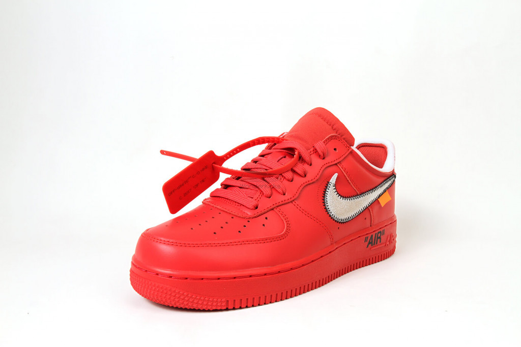 air force 1 low off white red