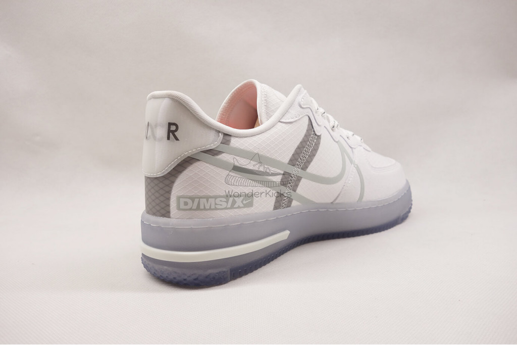 air force 1 react white light bone