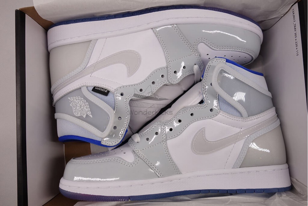 air jordan 1 retro high zoom white racer blue