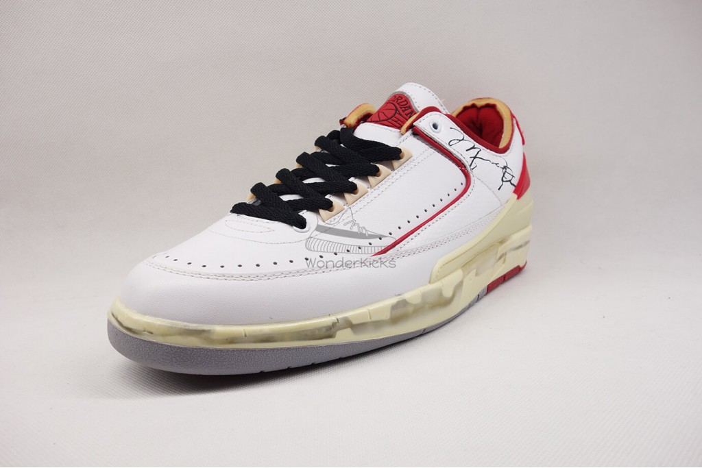 air jordan 2 retro low sp off-white white red