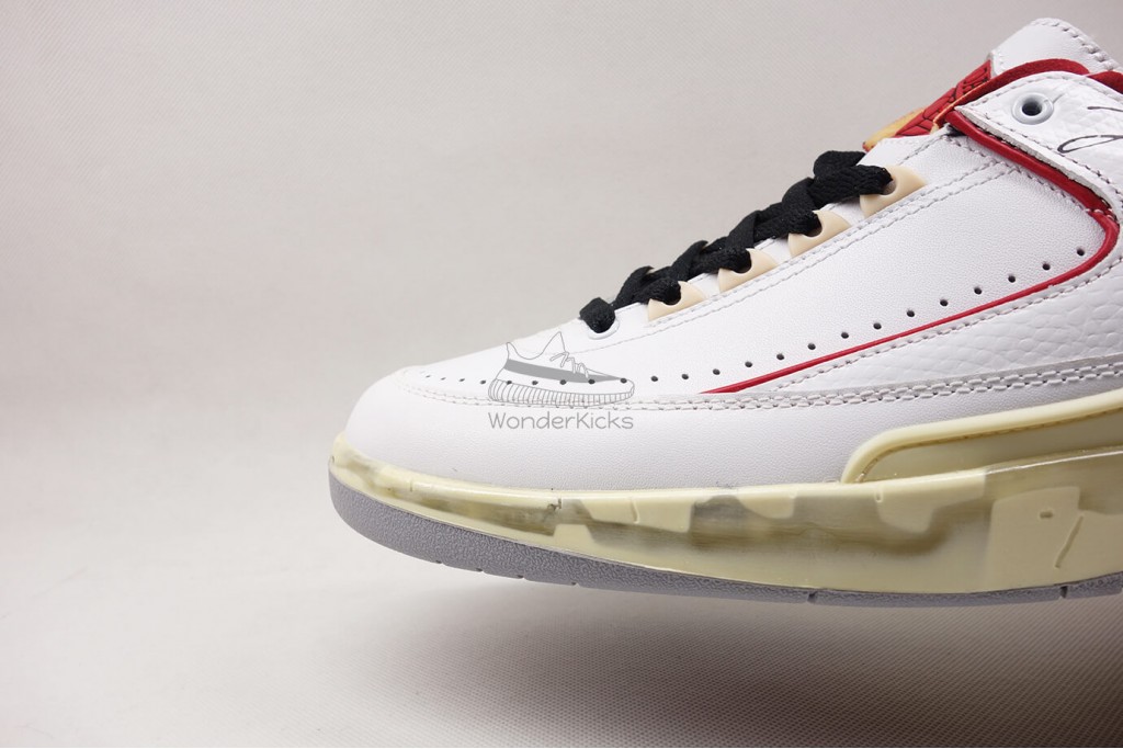 air jordan 2 retro low sp off-white white red