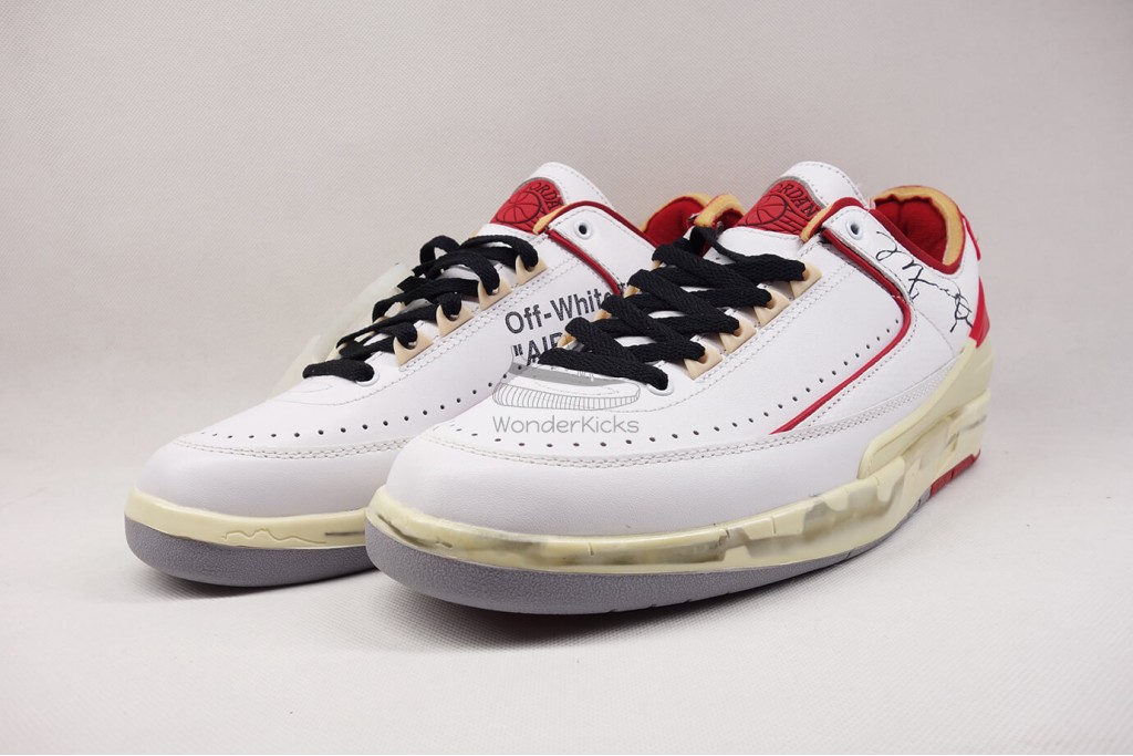 air jordan 2 retro low sp off-white white red