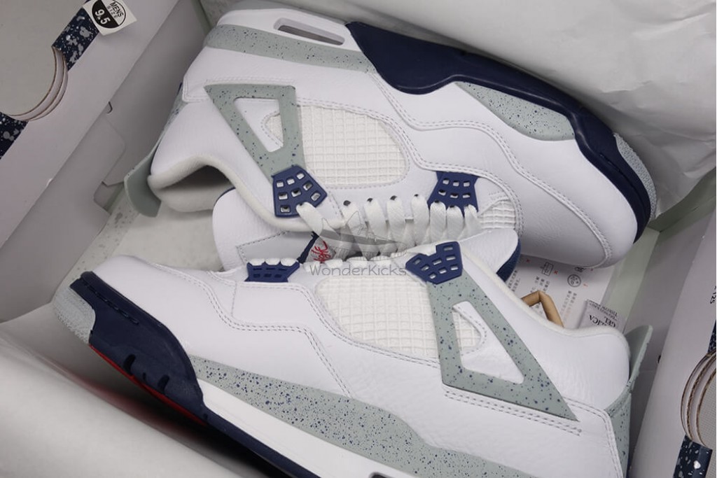 air jordan 4 retro white midnight navy