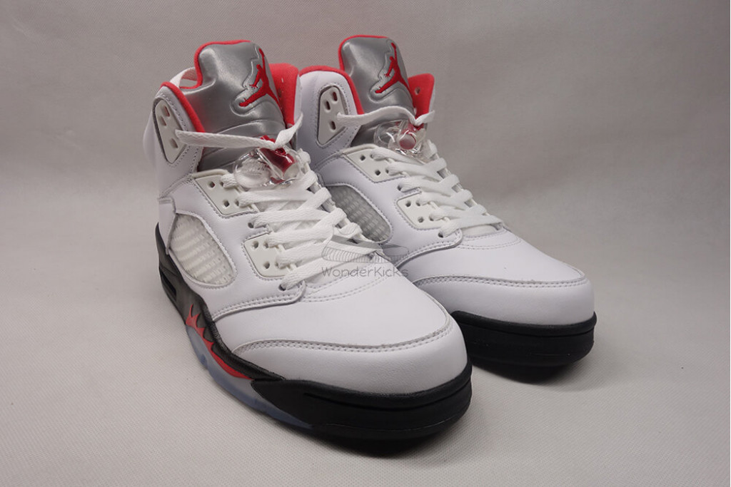 air jordan 5 retro fire red silver tongue (2020)