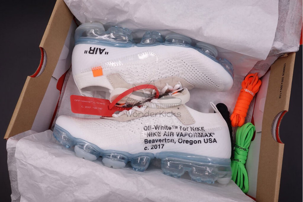 air vapormax off white in white