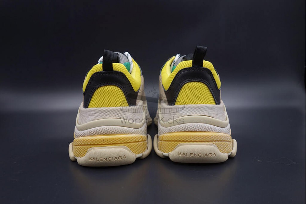 bc triple s trainer beige green yellow