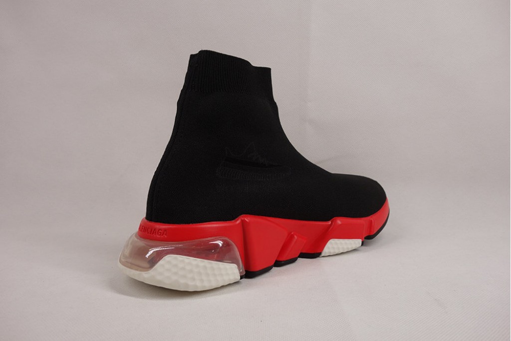 bc speed trainer clear sole red