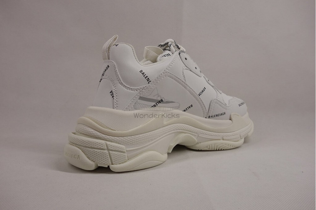 bc triple s trainer allover logo white