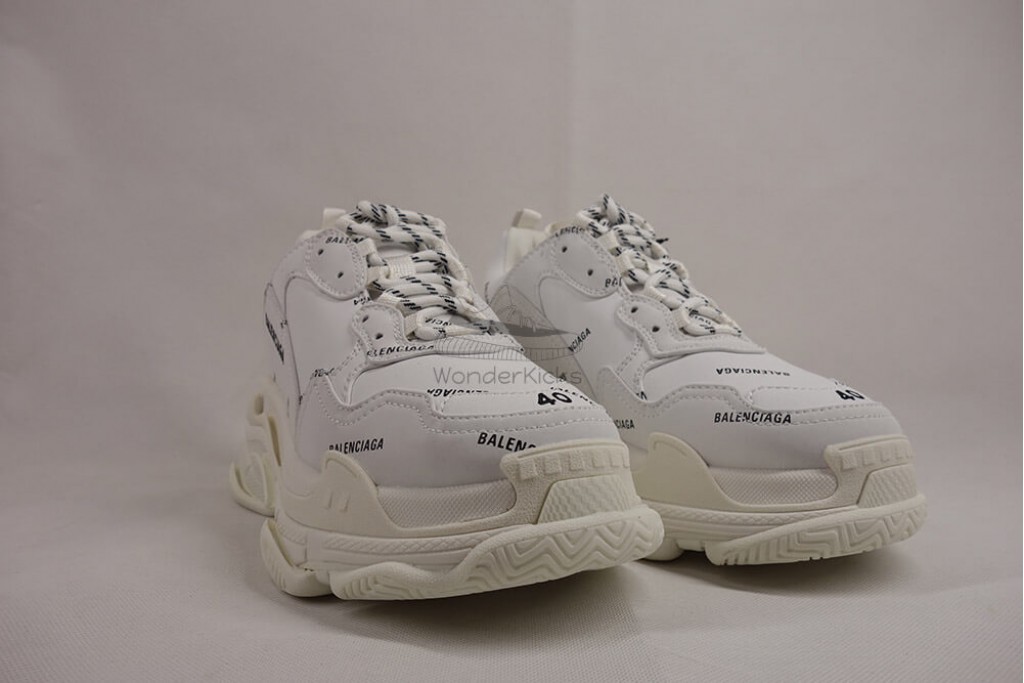 bc triple s trainer allover logo white