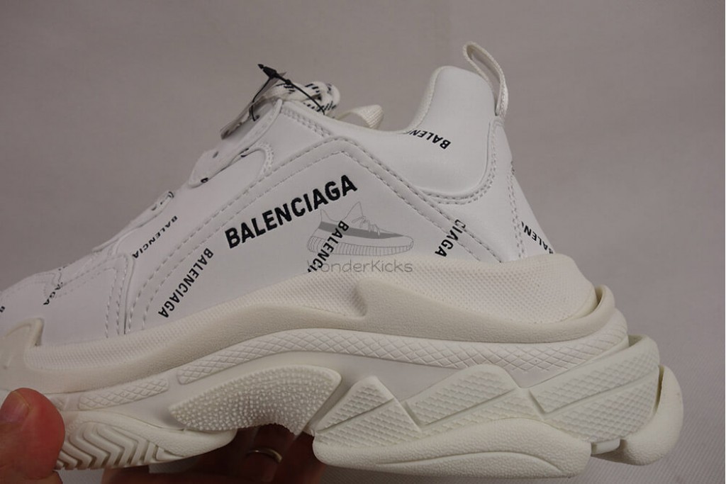 bc triple s trainer allover logo white