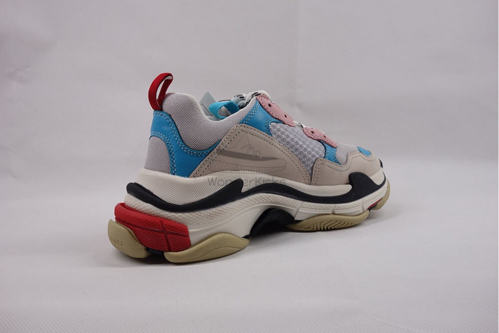 bc triple s trainer white blue pink