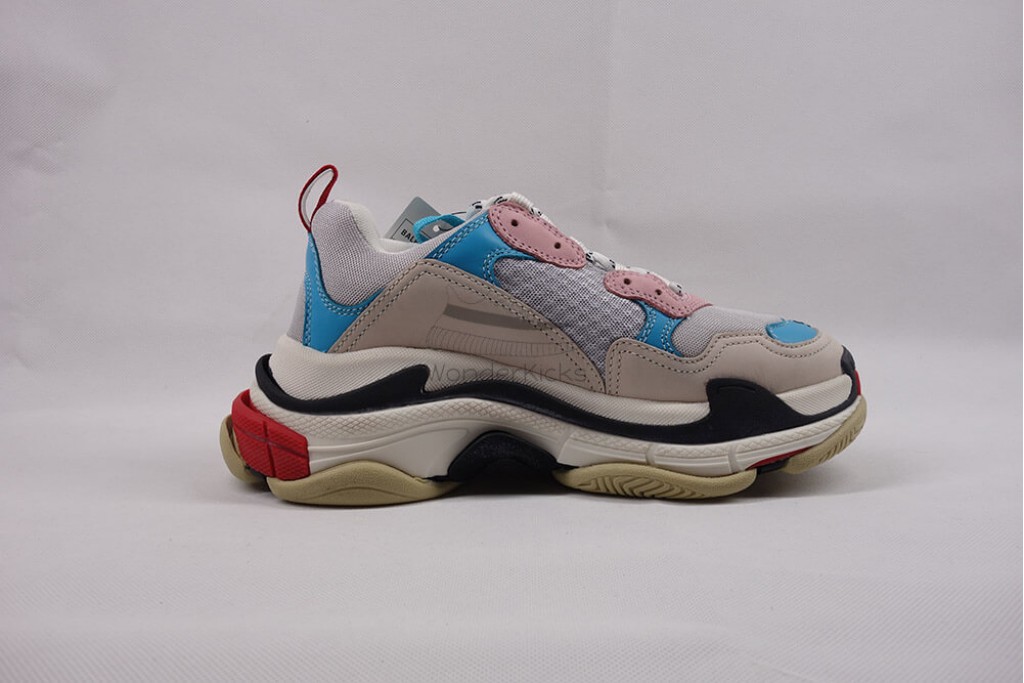 bc triple s trainer white blue pink