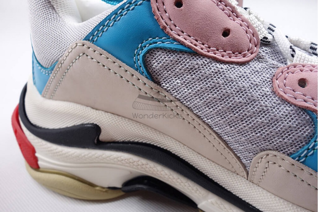 bc triple s trainer white blue pink