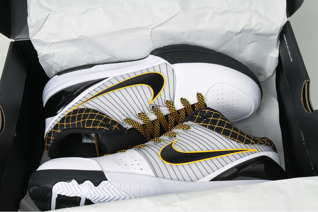 kobe 4 protro white black del sol