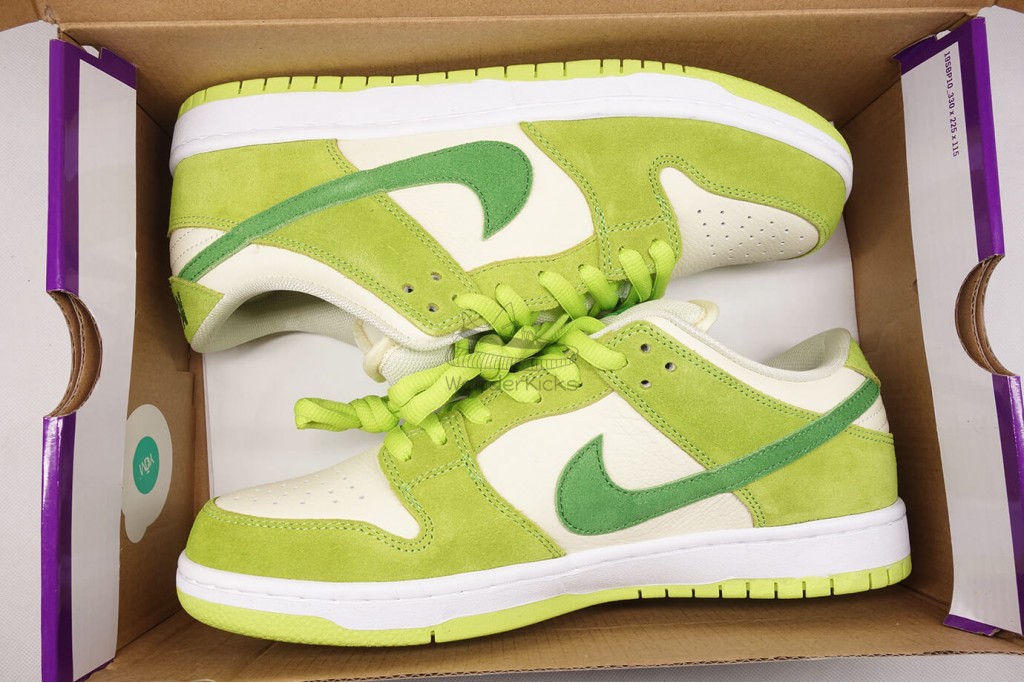 sb dunk low green apple