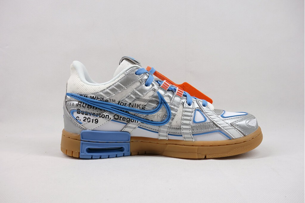 air rubber dunk off white unc