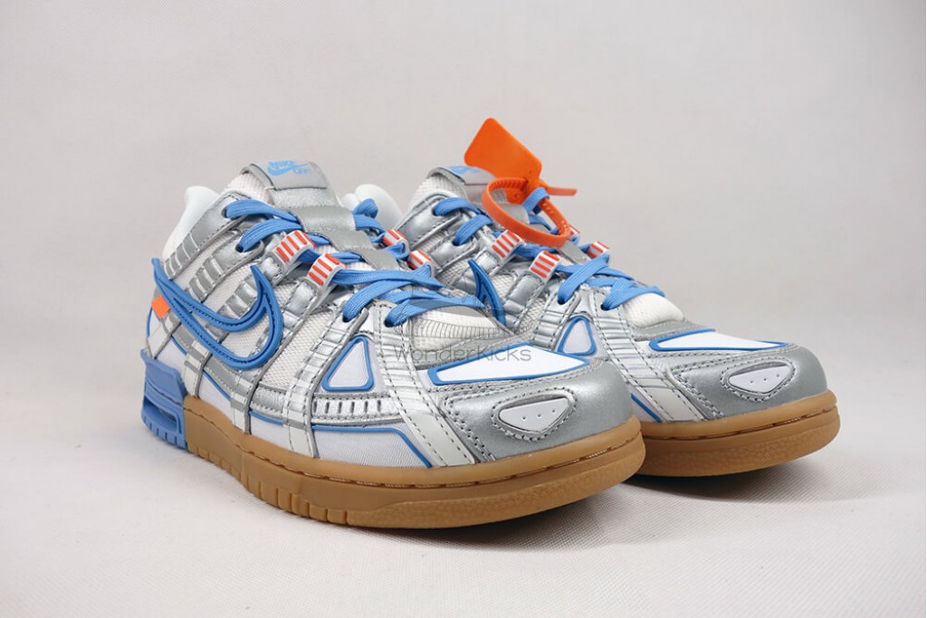 air rubber dunk off white unc