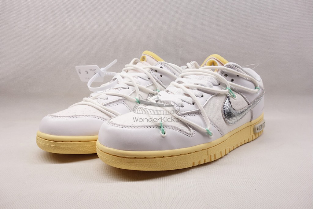 dunk low off white lot 1