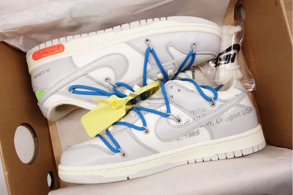 dunk low off white lot 10