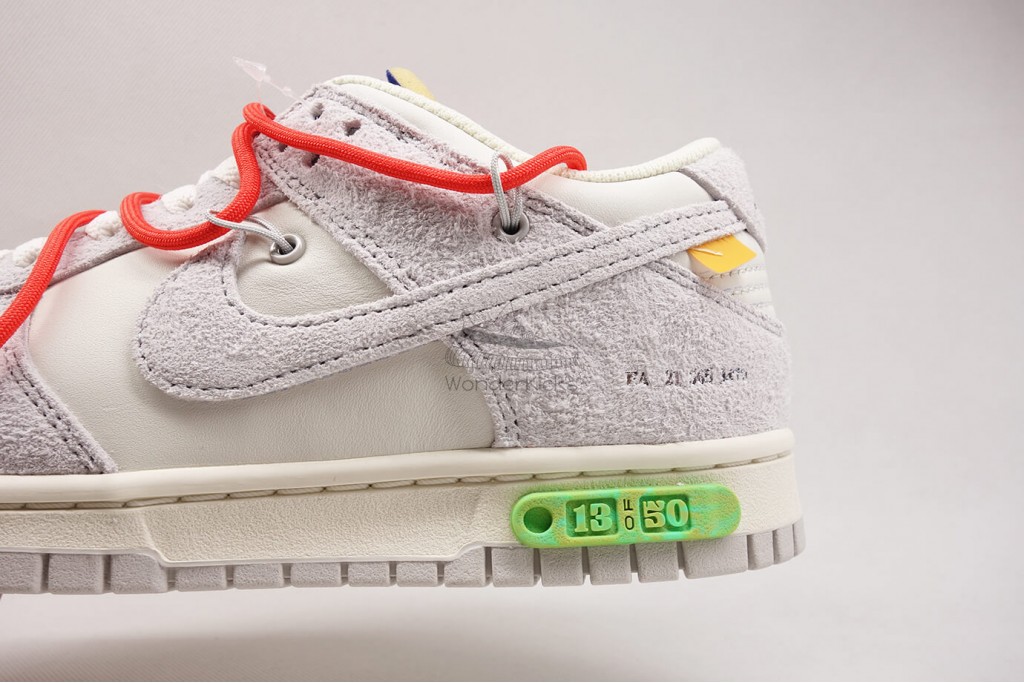 dunk low off white lot 13