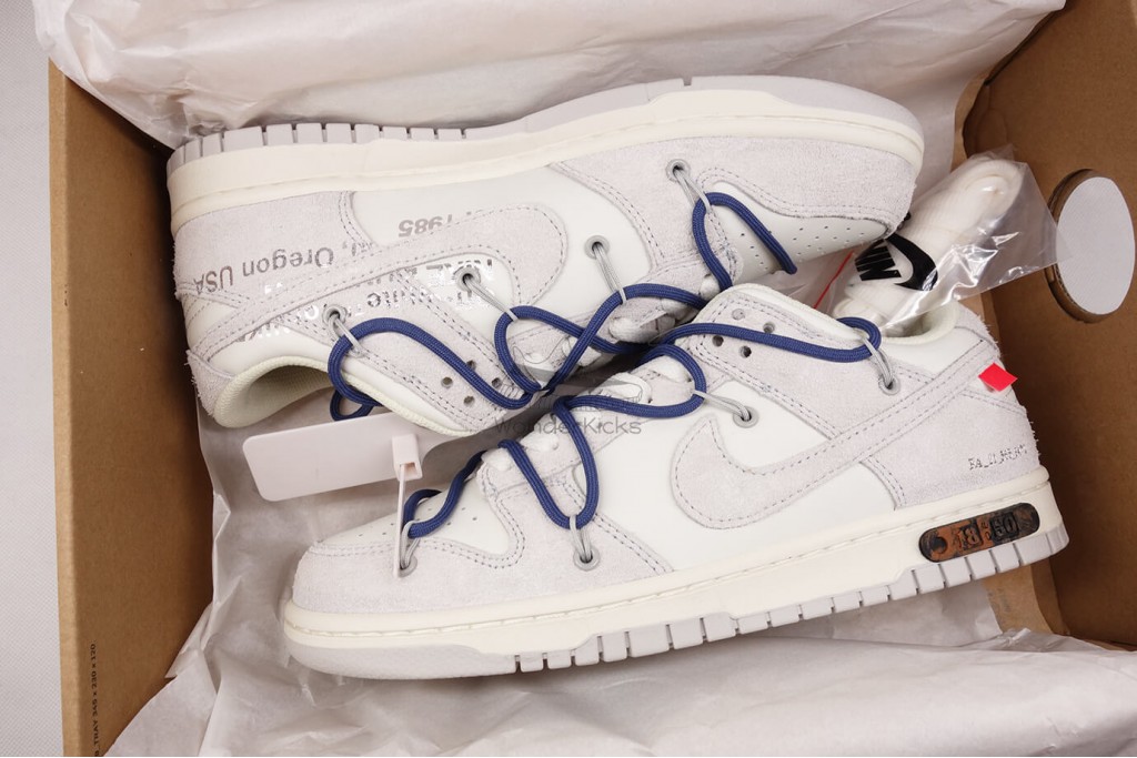 dunk low off white lot 18