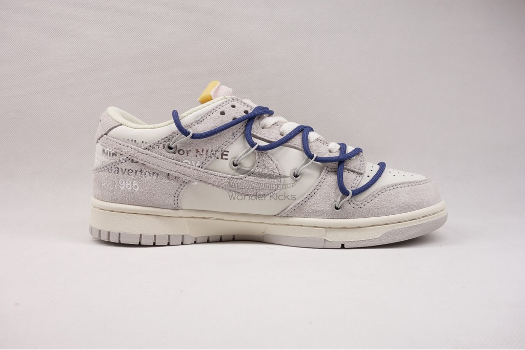 dunk low off white lot 18