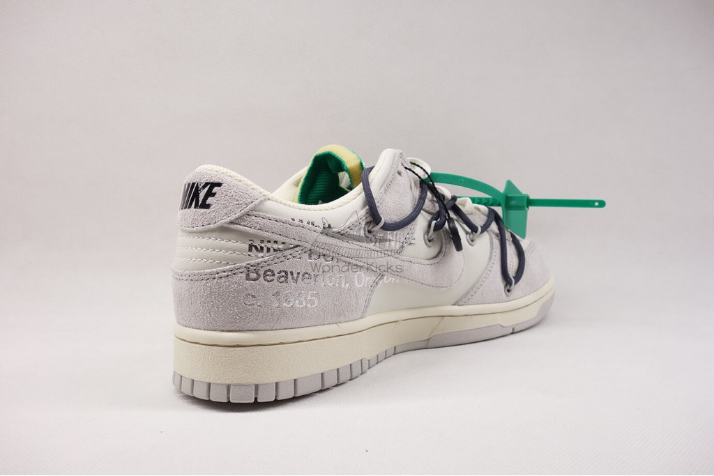 dunk low off white lot 20