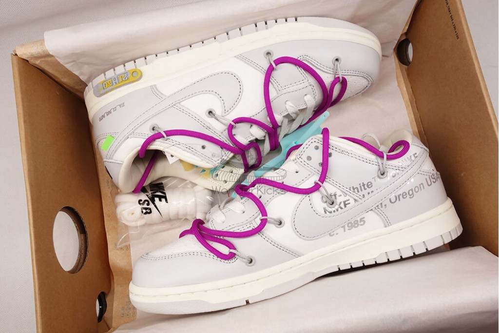 dunk low off white lot 21