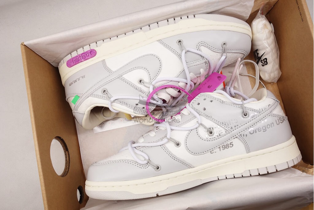 dunk low off white lot 3