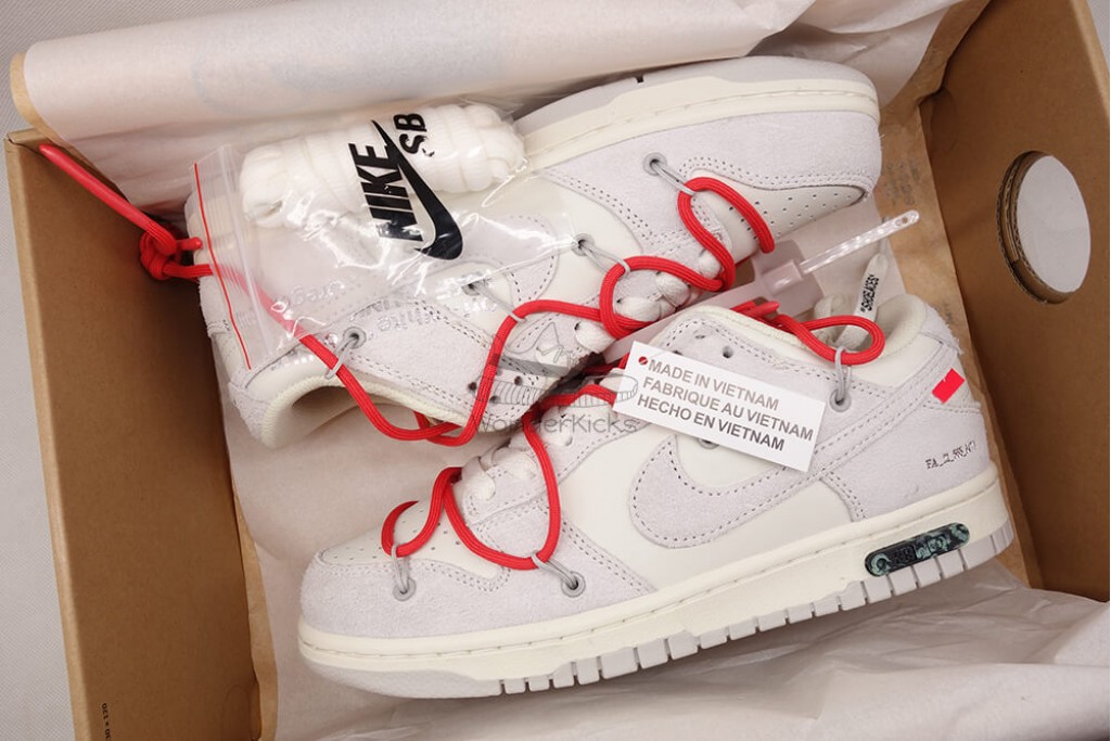 dunk low off white lot 33