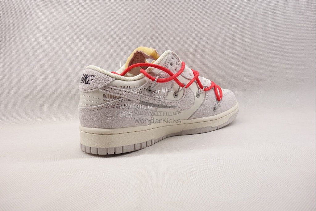 dunk low off white lot 33