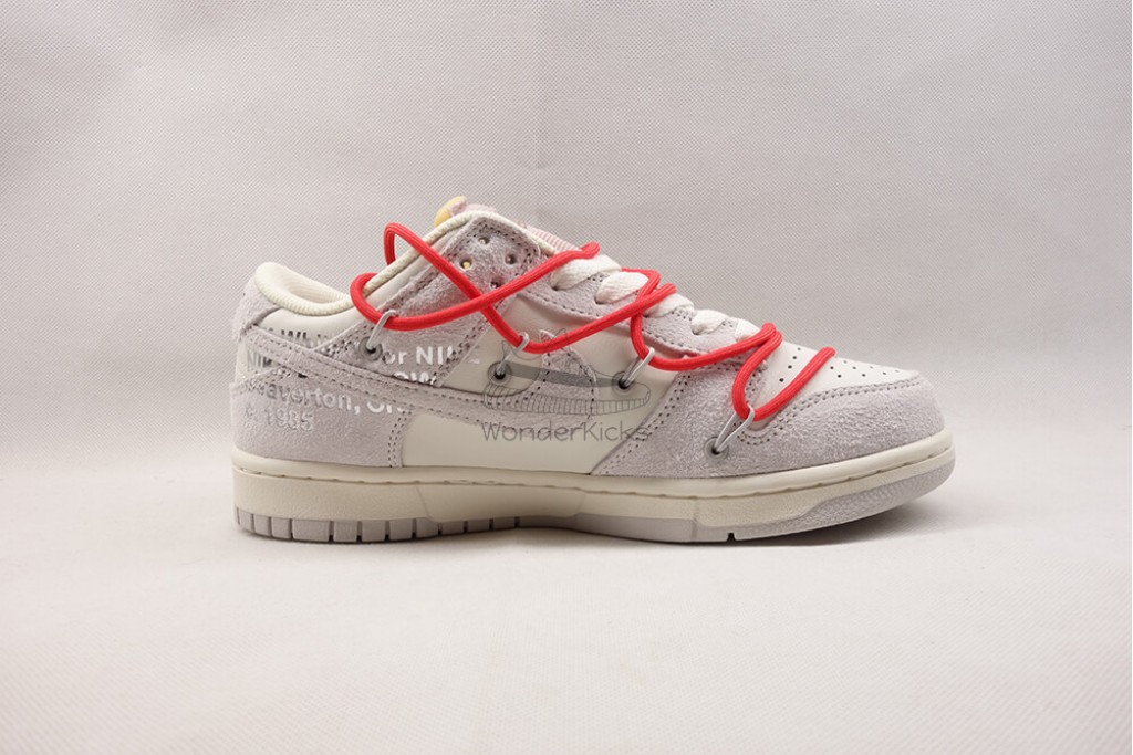 dunk low off white lot 33