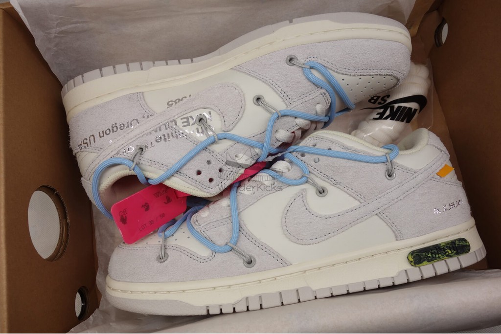 dunk low off white lot 38