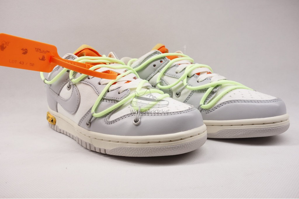 dunk low off white lot 43