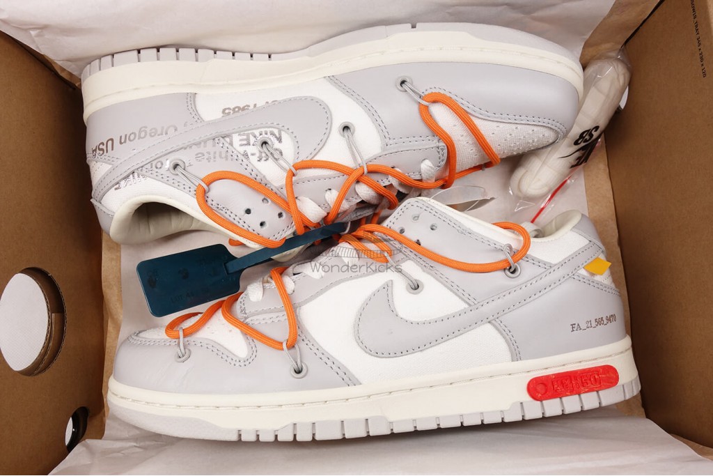 dunk low off white lot 44