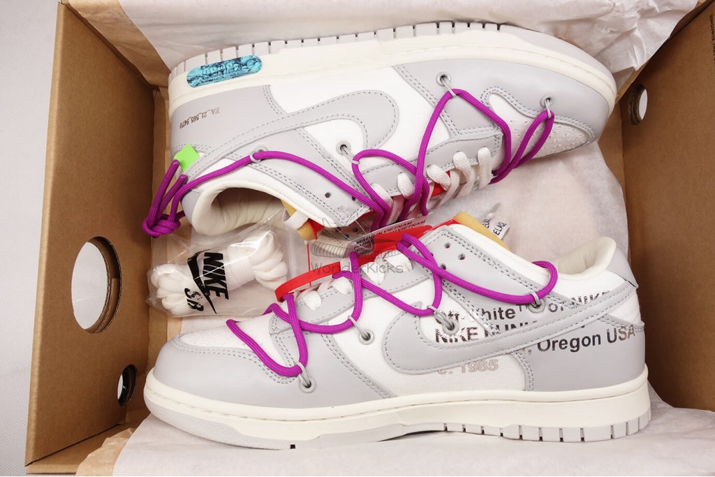 dunk low off white lot 45