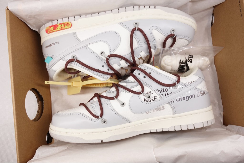 dunk low off white lot 46