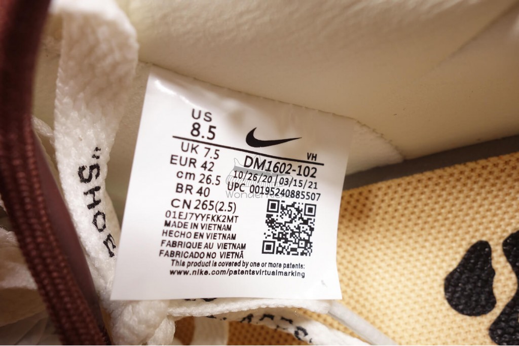 dunk low off white lot 46