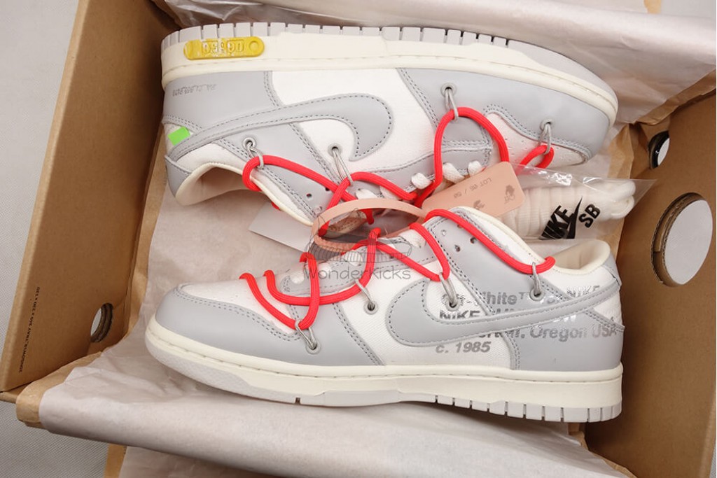 dunk low off white lot 6