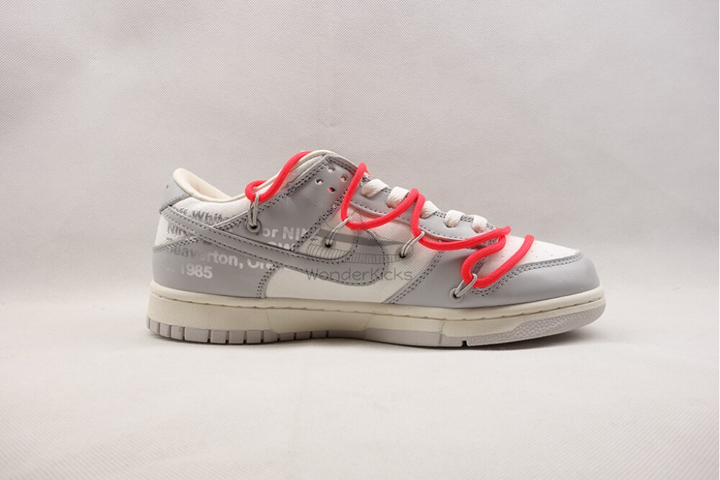 dunk low off white lot 6