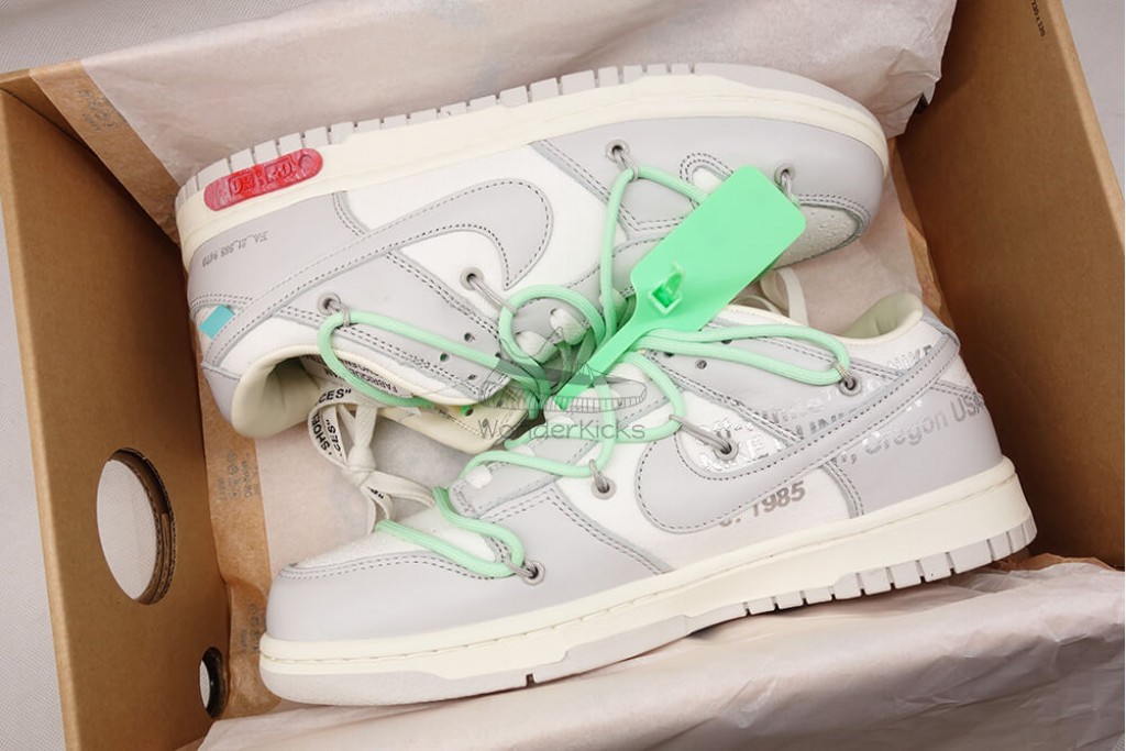 dunk low off white lot 7