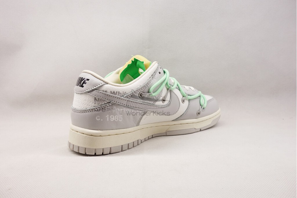 dunk low off white lot 7