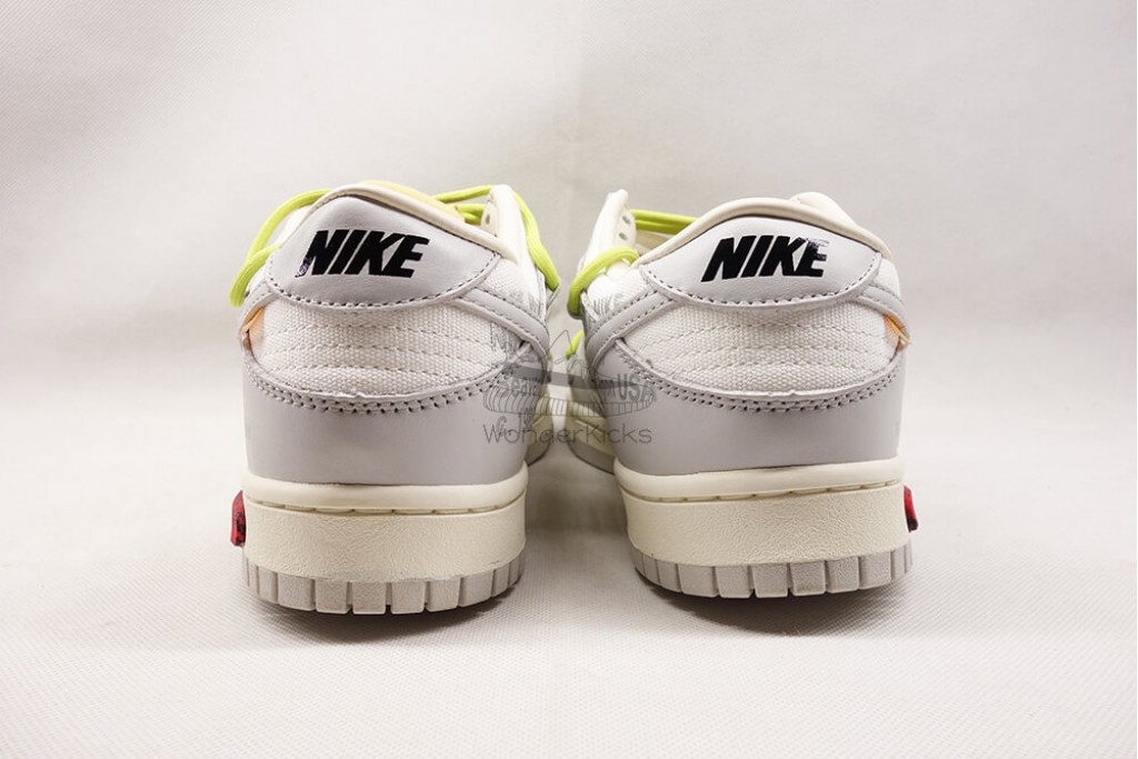 dunk low off white lot 8