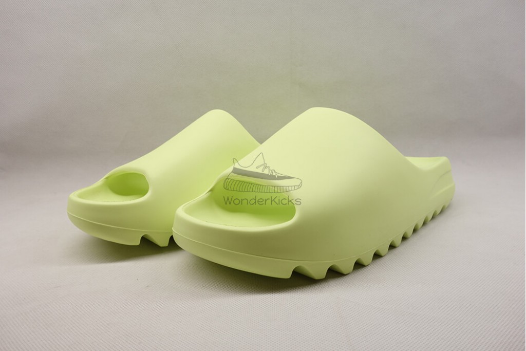 yeezy slide glow green